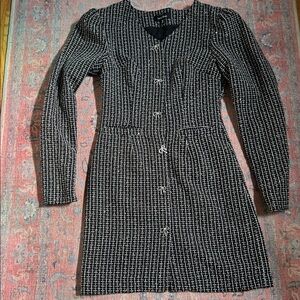 Lea & Viola Black and White Mini Dress